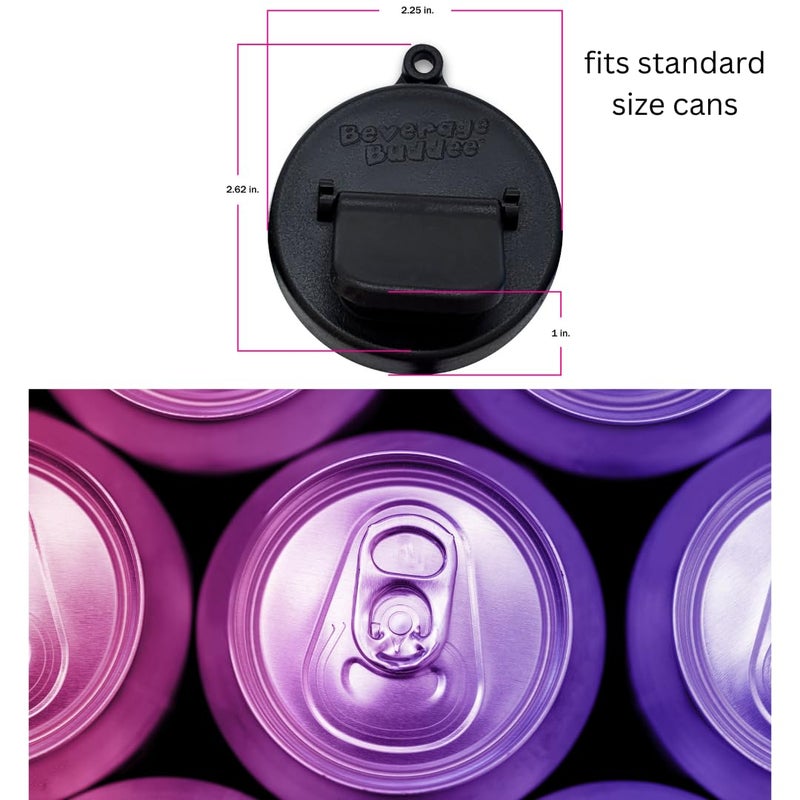 Beverage Buddee Can Cover - Can Cover For Standard Size Soda/Beer/Energy Drink Cans - Made In The USA - BPA-PCB Free - Assort Colors - 6 pack (Plain) - Image 3